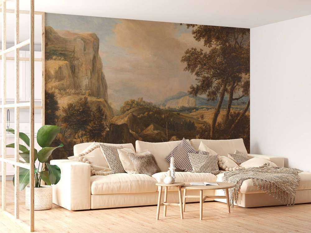 Fjelllandskapp med fisker