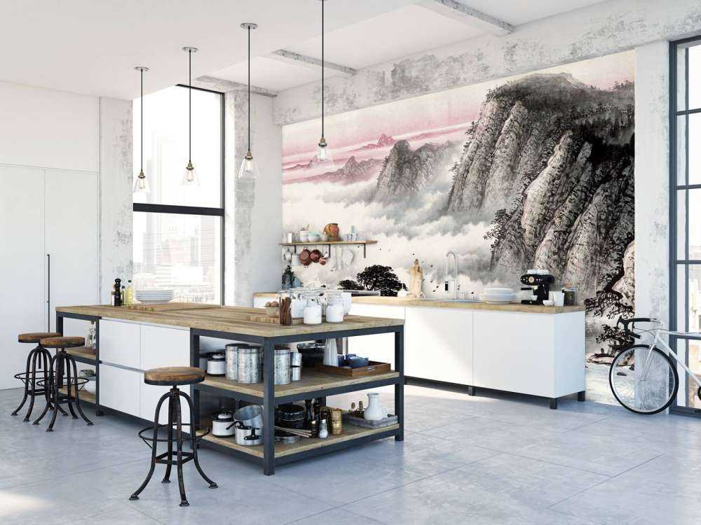 Kinesiskt landskap traditionellt