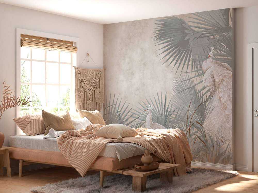 Påfåglar i tropikerna