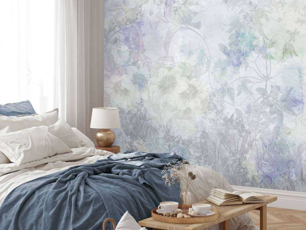 Vattenfärgs trädgård viol