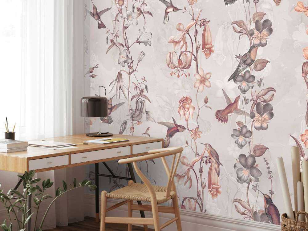 Weadow och Trädgårdsblommor Gammal Rosa