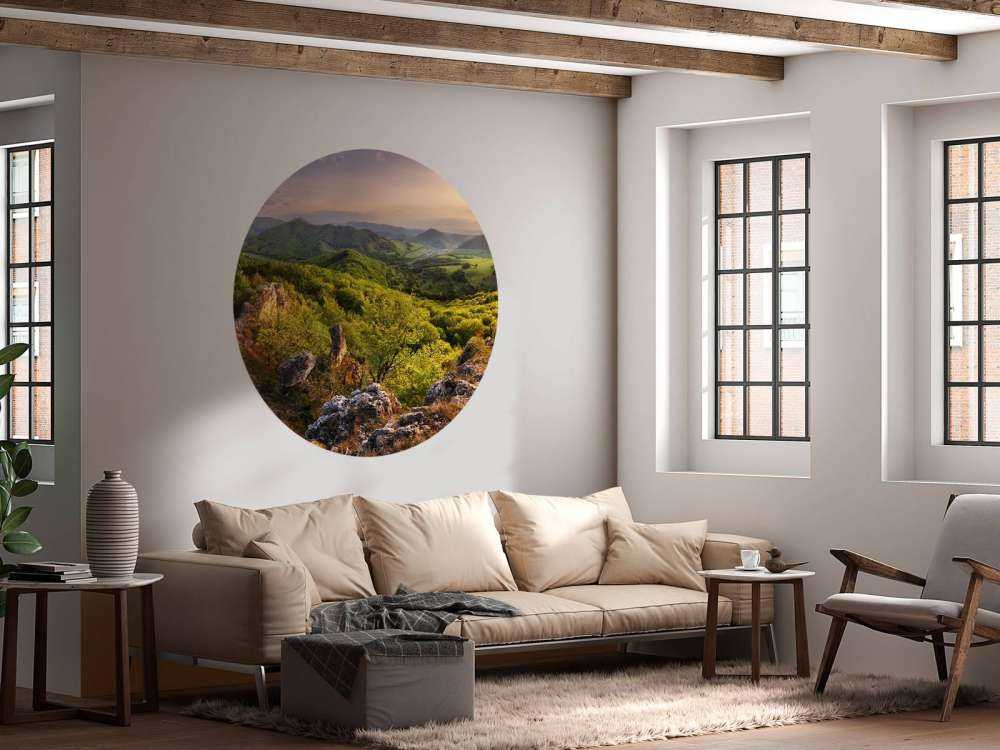 Bergslandskap på våren