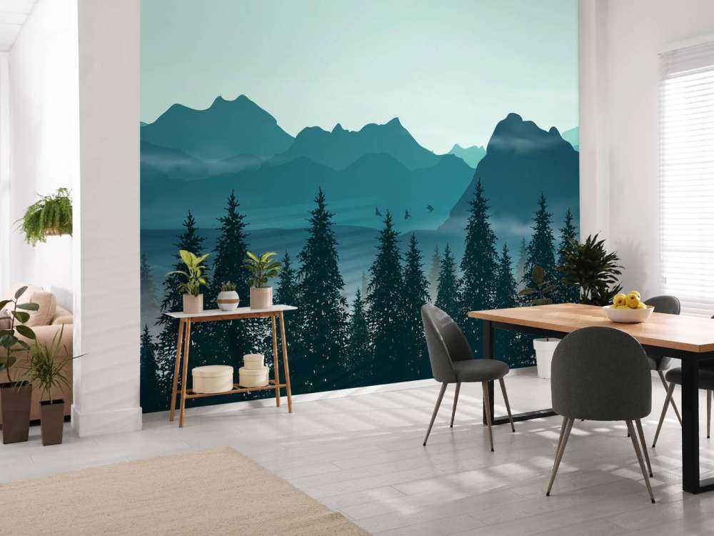 Illustration av skog