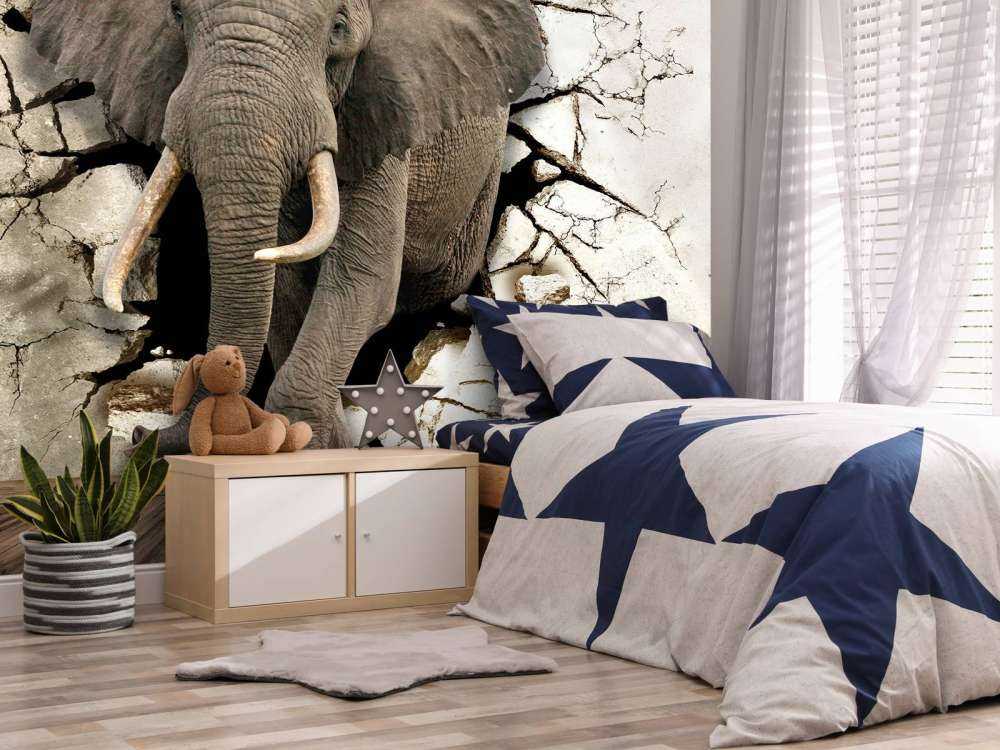 Stor elefant ur väggen