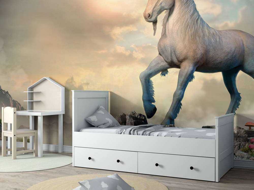 Enhörning på stenar