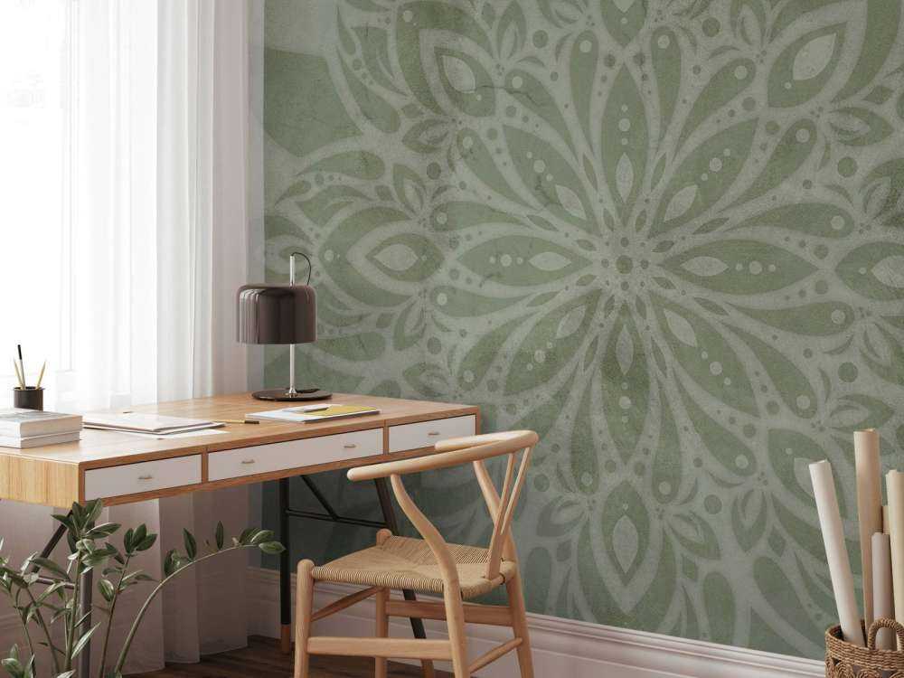 Green Vintage Mandala
