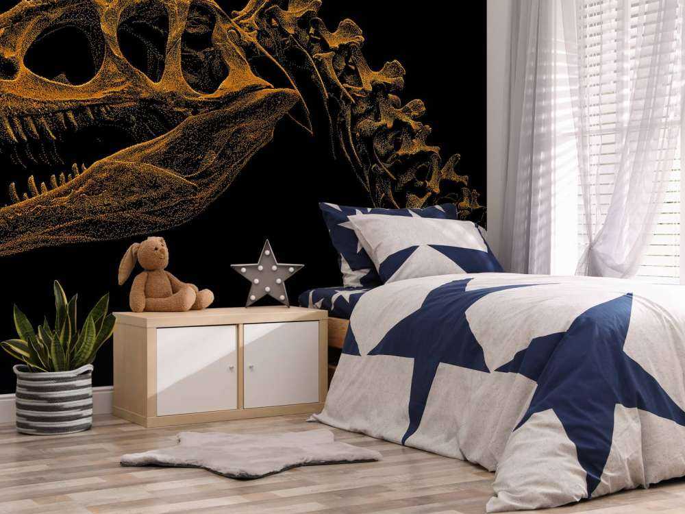 Skelett av en dinosaurie