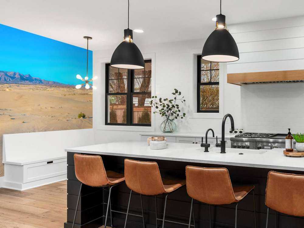 Soluppgång vid sanddyner