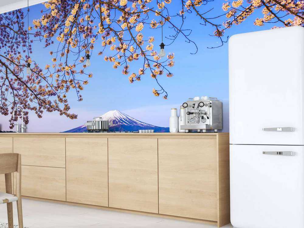 Mount Fuji vid vattenkanten