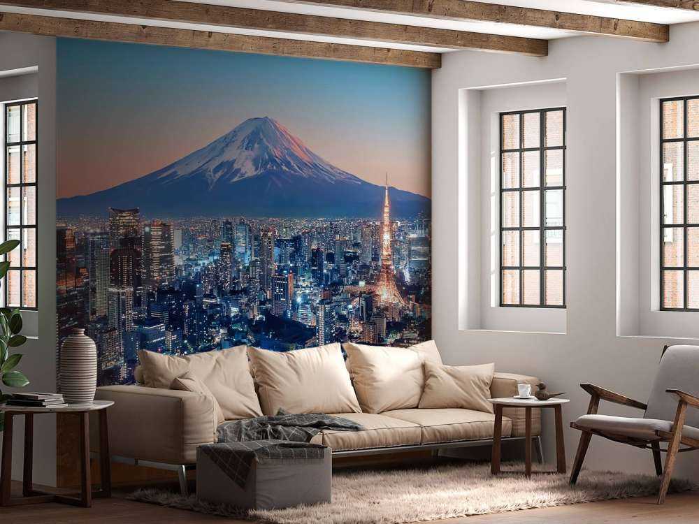 Tokyo i solnedgången