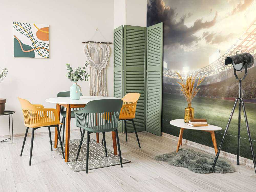 Stadion ved solnedgang