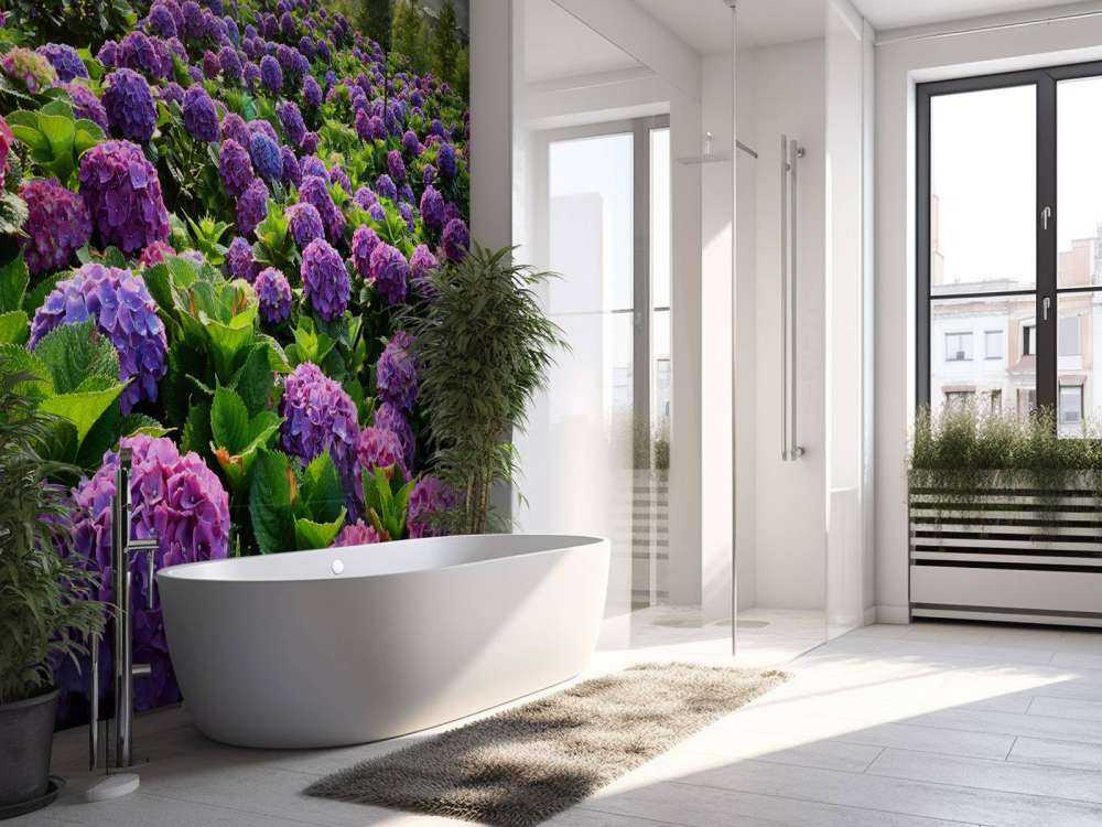 Hortensiaer på en mark