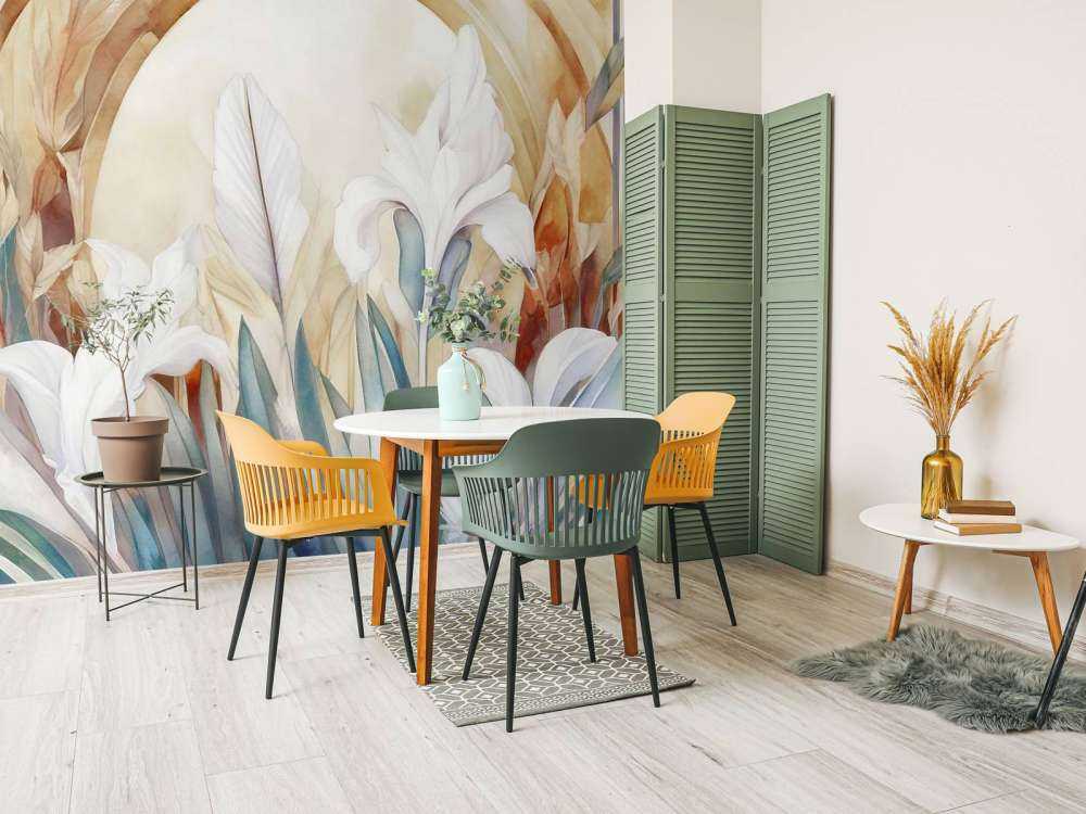 Iris ved solopgang blå