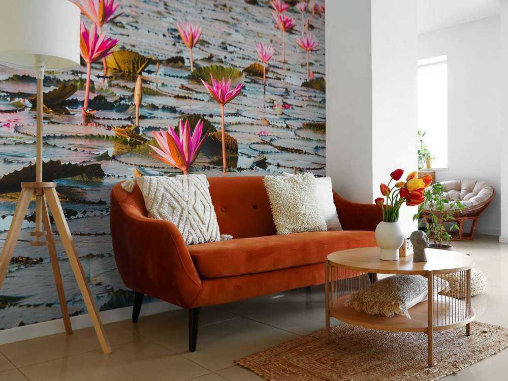 Hav af lotusblomster