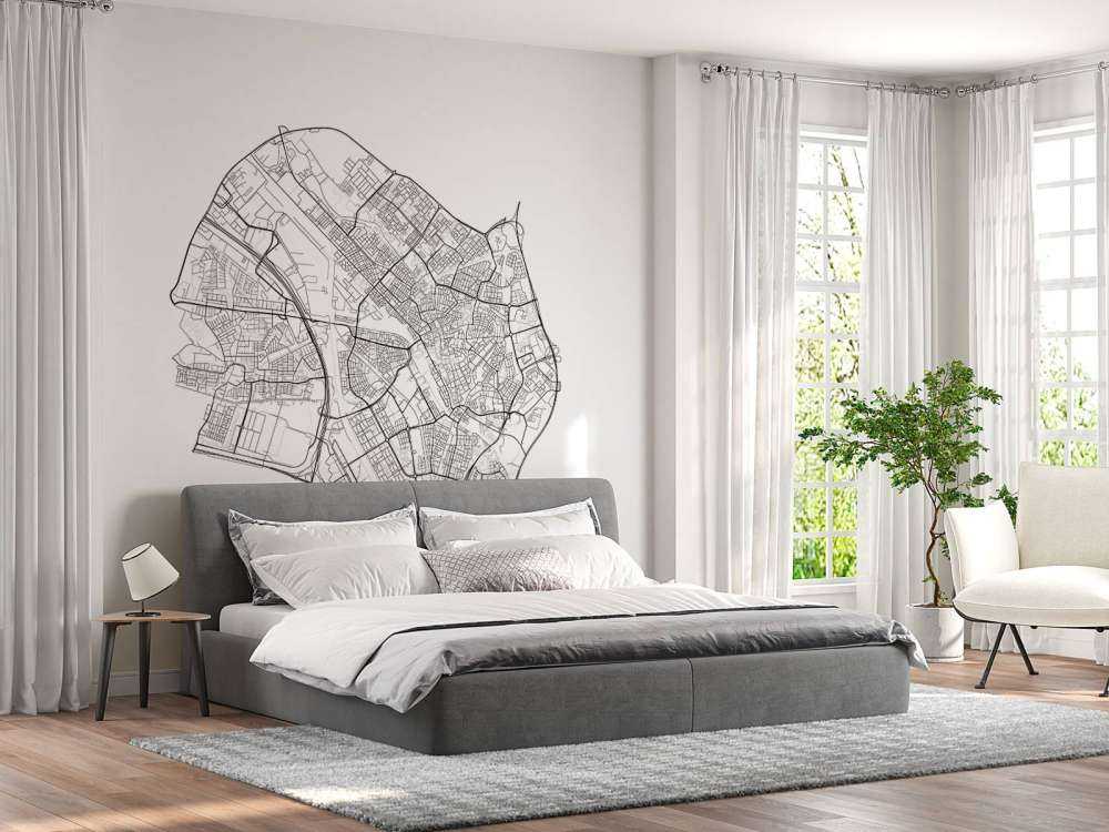 Kort over Utrecht, hvid