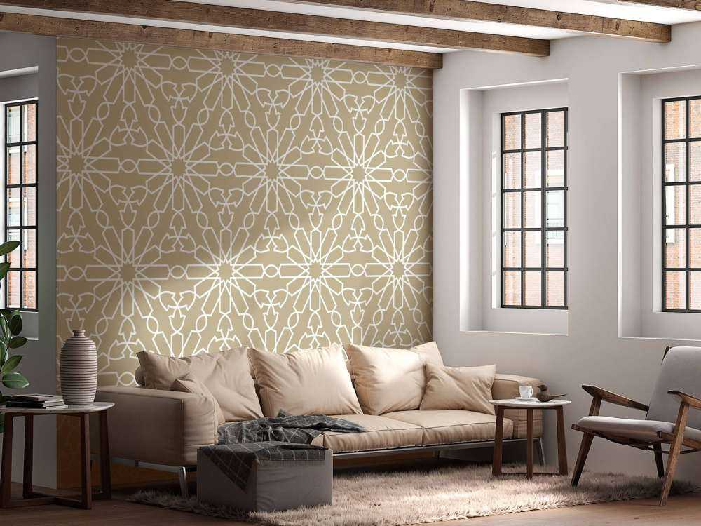 Geometriske blomster, guld