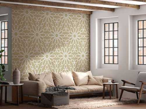 Geometriske blomster, guld