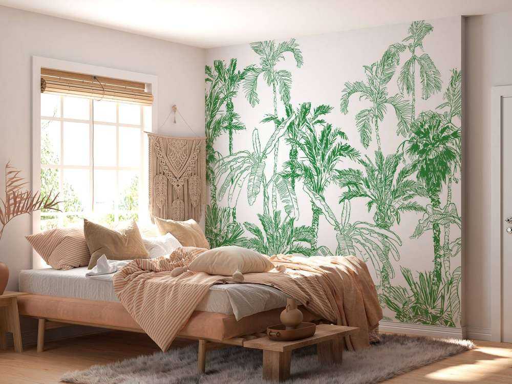 Grøn jungle illustration