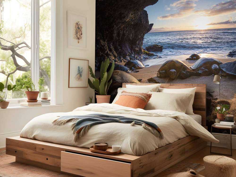 Skildpadder i en grotte