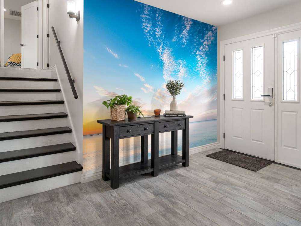 Solopgang på stranden