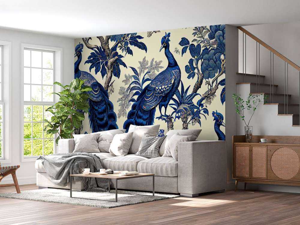 Kongeblå påfuglens pragt