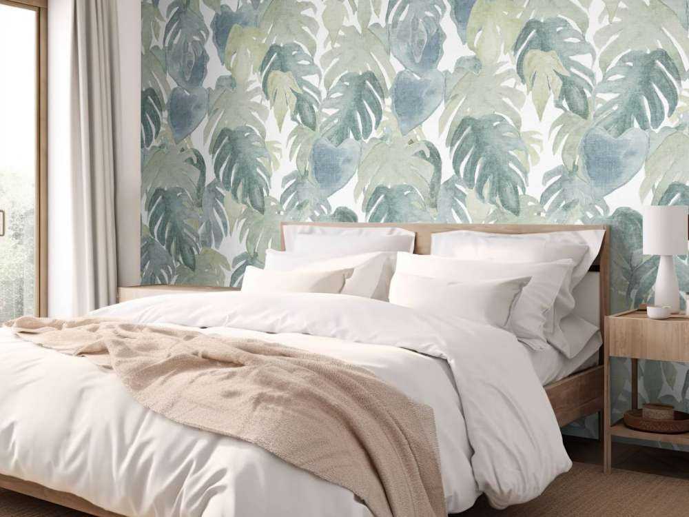 Tropiske akvarelpalmer