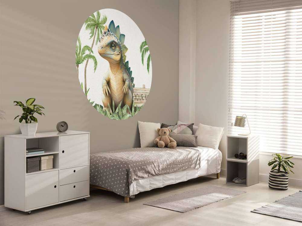 Baby stegosaurus i junglen