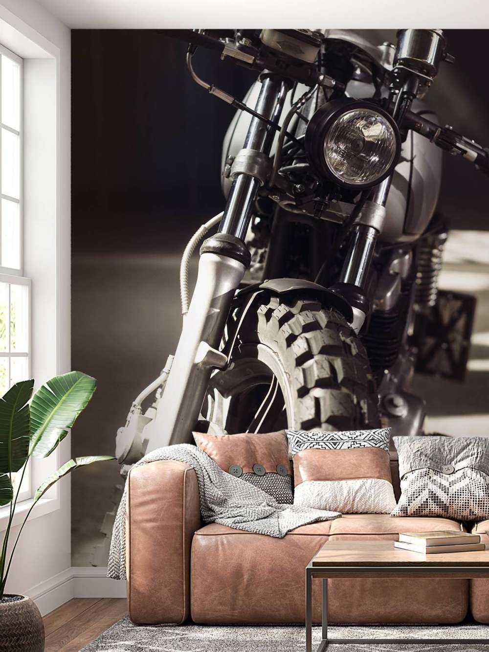 Set forfra motorcykel