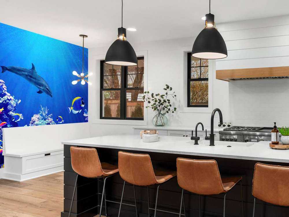 Undersøisk verden blå