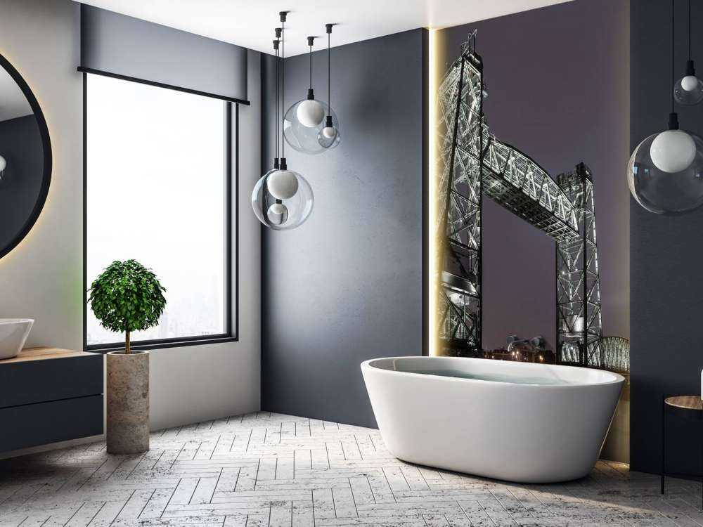 Den tidligere jernbanebro De Hef i Rotterdam i farver 