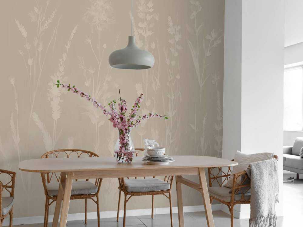 Lavendel Eng Sømløs Taupe