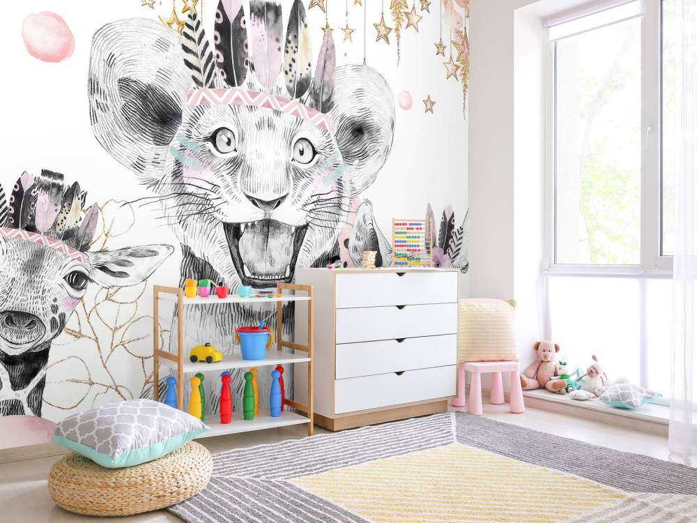 Drømmende dyr under stjernehimmel