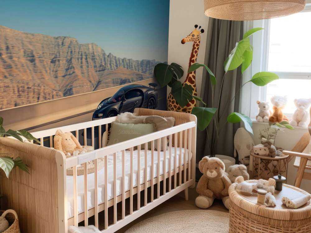 Hyperbil mod bjerglandskab