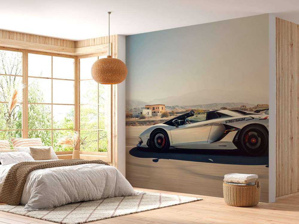 Lamborghini Aventador Roadster i ørkenen