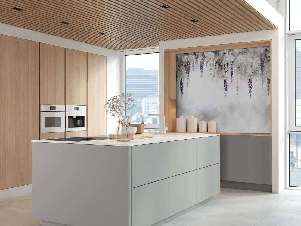 Blid Vistaria Have Grå