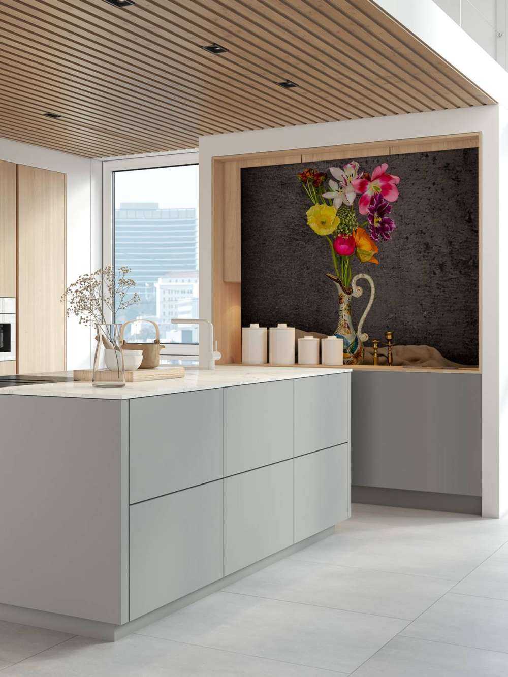 Blomster i klassisk vase