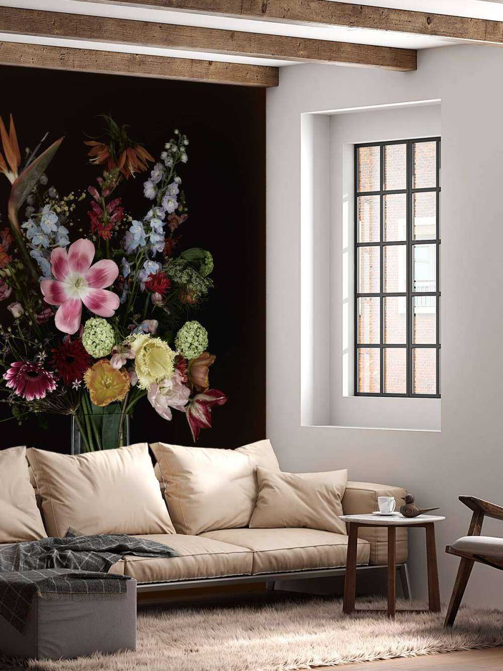 Stilleben af blomster