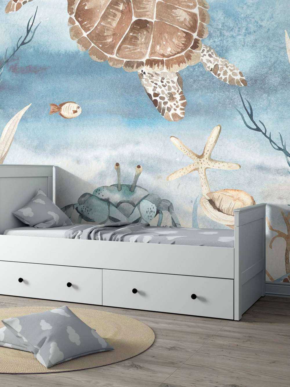 Akvarel havskildpadde