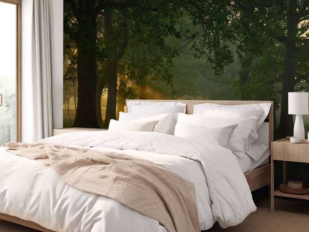 Endeløs sti med træer