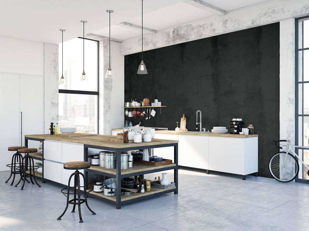 Sortgrå beton