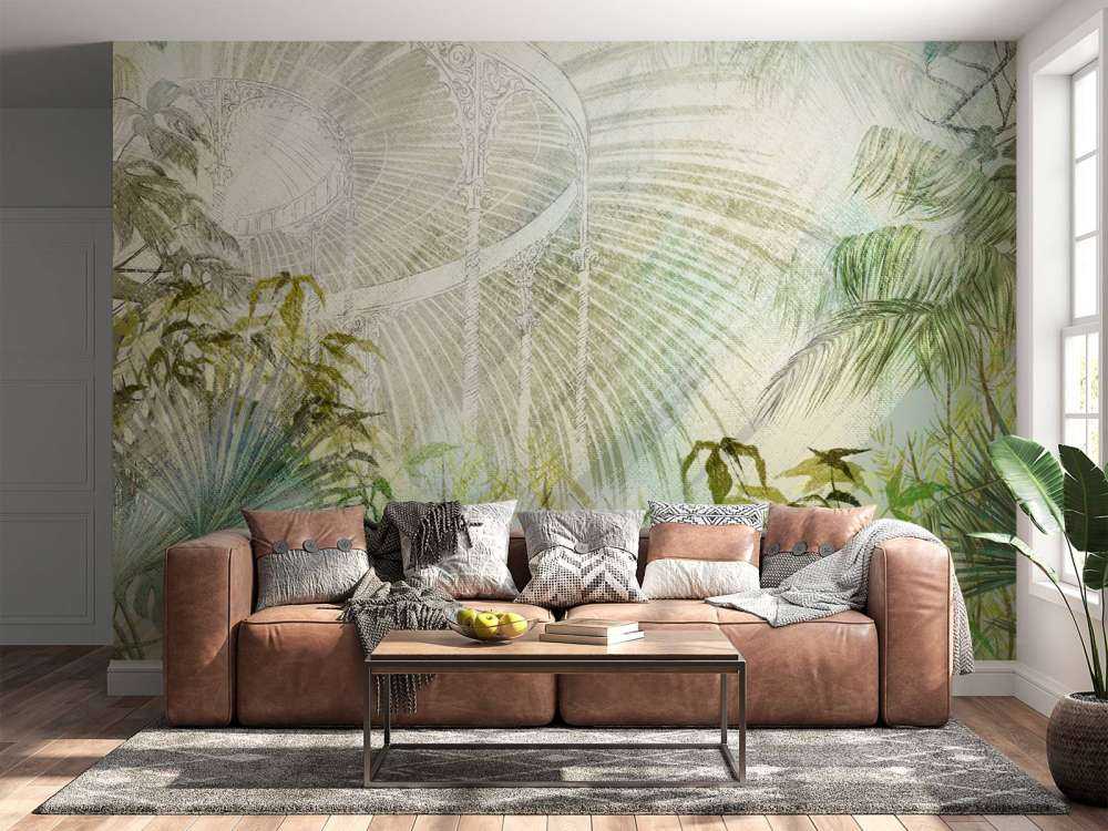 Drivhus med tropiske planter