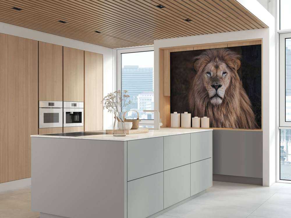 Portræt af en løve