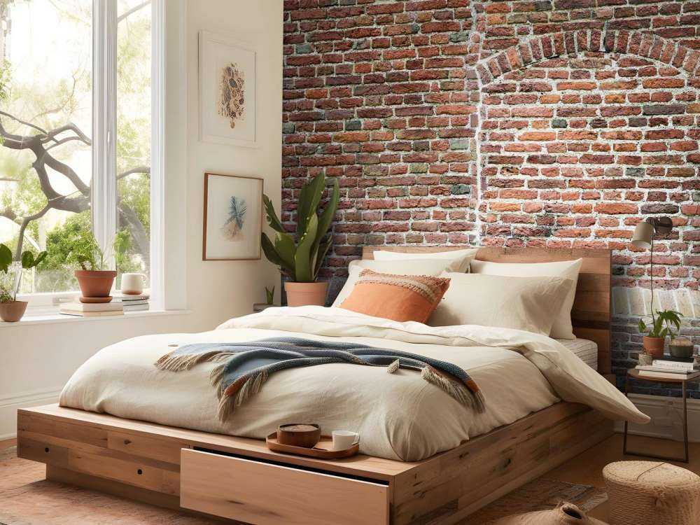 Gammel revnet mur