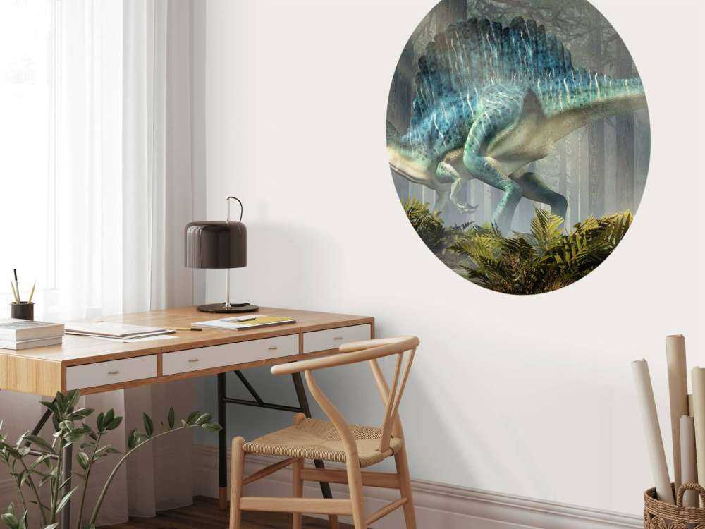 Spinosaur i en skov