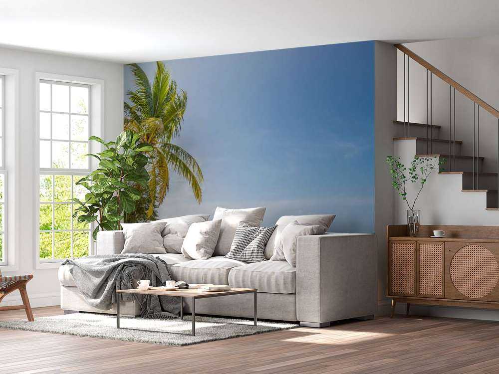 Tropisk strand med gynge