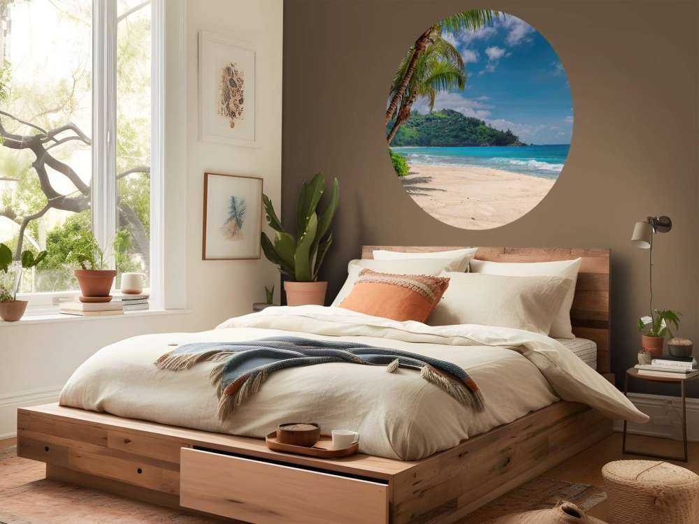 Smuk strand med palmer