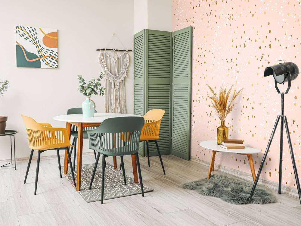 Gyldent glitter mønster