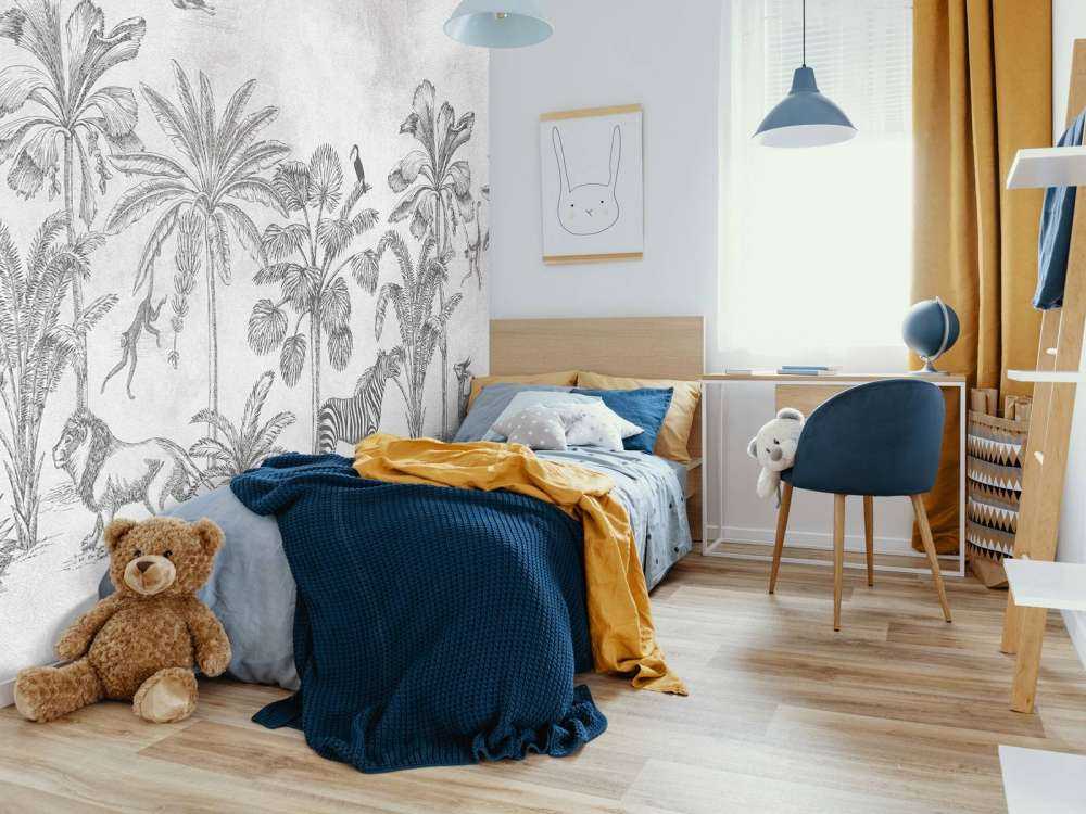 Tropisk dyr jungle grå