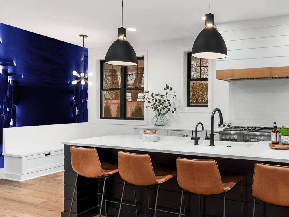 Moderne futuristisk værelse