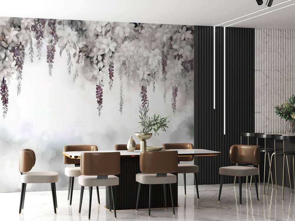 Søt Wisteria Hage Hvit
